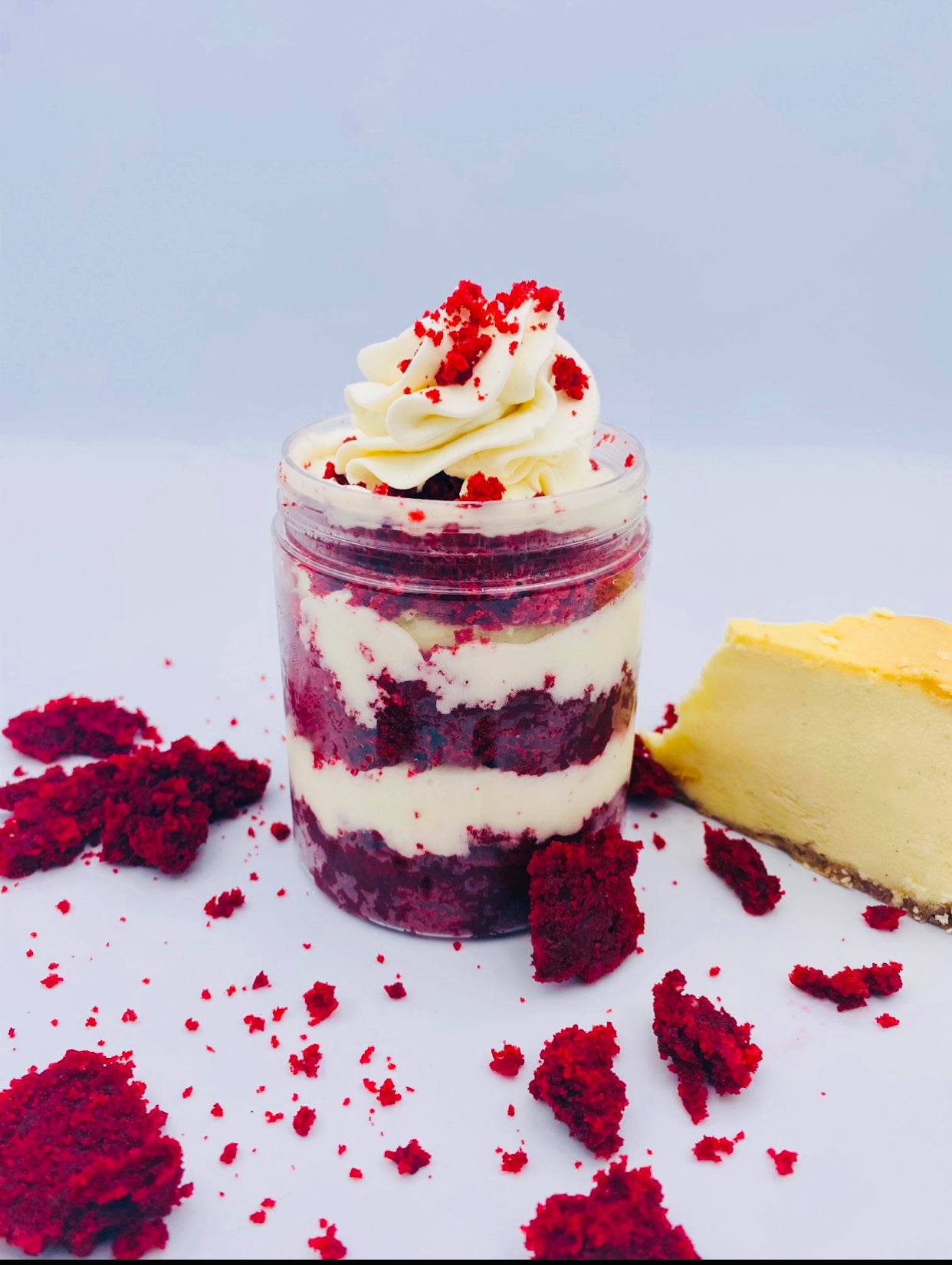 Red Velvet Cheesecake Jar